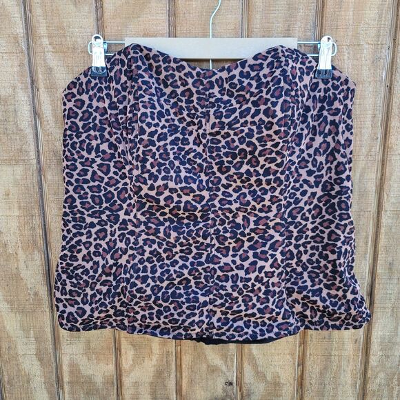 Cacique NWT Cheetah Print Bustier Womens Size 22/24 - Picture 1 of 9